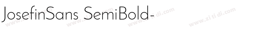 JosefinSans SemiBold字体转换
